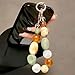 Beaded Phone Charm Mixed Color Plaid Stone Phone Chain Purse Charms Cute Keychain Wristlet Key Chain Accessories for Women Girl Resin Bag Charms for Handbags Cellphone Wrist Strap for Camera Keychains
