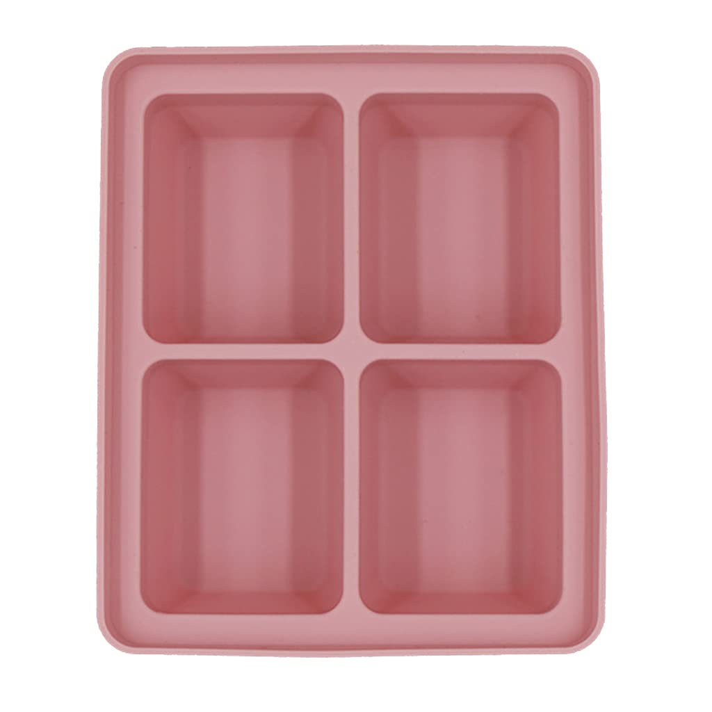 MALSSE Color Big Grid Mold Household Tray with Lid Square Shape Tray Molds Kitchen Accessory Maker Silicone for Freezer for Maker