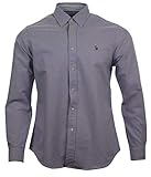 Ralph Lauren Camisa para hombre de corte clásico. gris M