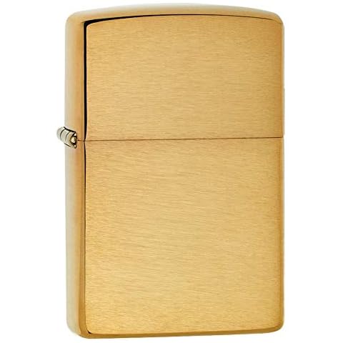 Zippo Armor Lighter in Brushed Brass Cover