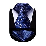 [Enlision] おしゃれ チェック柄 ネクタイ ポケットチーフ セット メンズ 結婚式 青 セット ビジネス紺 EC-01