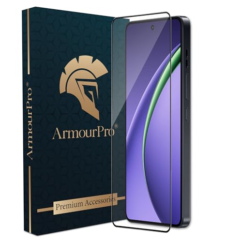 Image of ArmourPro Military Grade Gorilla Tempered Glass Screen Protector Compatible For Oppo K13 Turbo and K13 Turbo Pro (6.8 Inch) With Easy Installation Kit| Edge-To-Edge Protector Coverage |Black