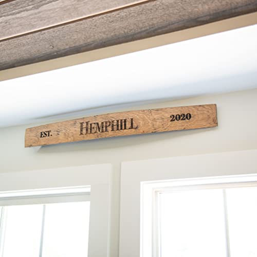 Holtz Leather Co. Holtz Millworks Personalized Family Name Sign - Tennessee Barrel Stave thumb #1