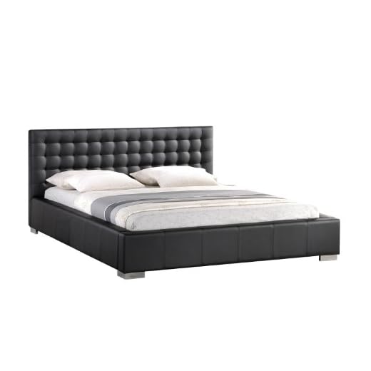 Baxton Studio BBT6183-Black-Bed Platform, Queen, Black