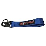 1pcs Blue TRD Keychain Rope Strap Weave Keyring