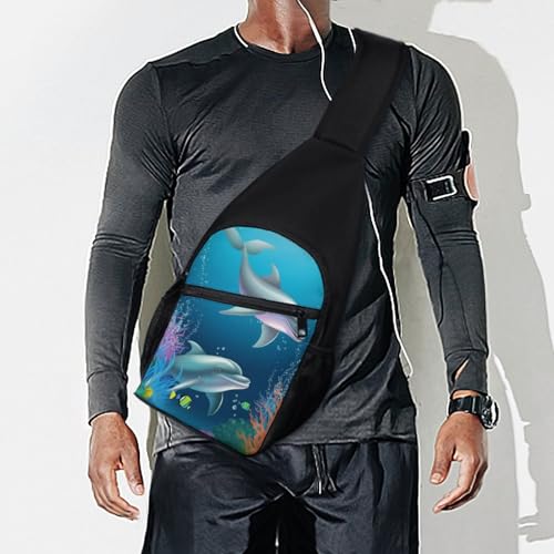Bolso bandolera deportivo sling para hombres y mujeres miniatura 7