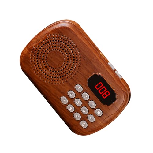 Reproductor de música tradicional con soporte de tarjeta de memoria, fácil de usar para personas mayores, disfruta de un sonido claro en casa o reproductor de música de edad avanzada al aire libre