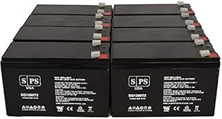 12V 9Ah Sealed Lead Acid (SLA) Replacement Battery for APC UPS Computer Back Up (8 Pack)