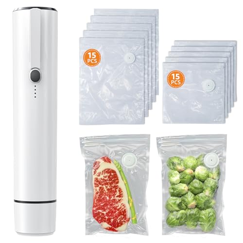 [2025 New Version] Kulukulu Vacuum Sealer Set, Portable Vacuum Sealer Machine for Food Storage and...