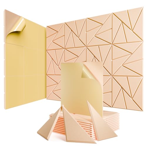 Image of 12 Pack Self-Adhesive Acoustic Panels, Sound Proof Foam Panels for Walls