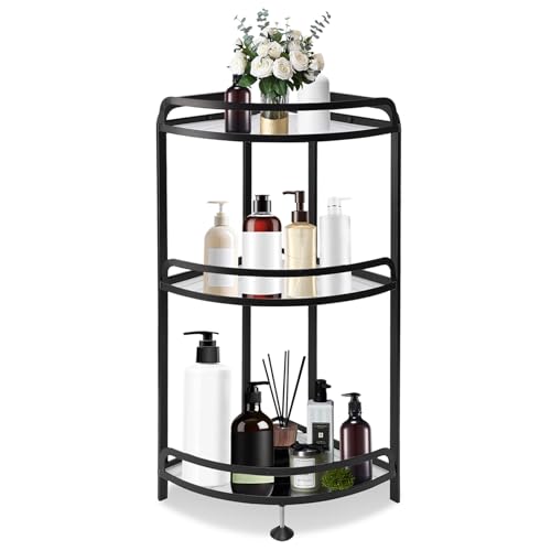 Yolispa Duschablage Stehend Rostfrei 3 Etagen, Ecke Duschregal Organizer...