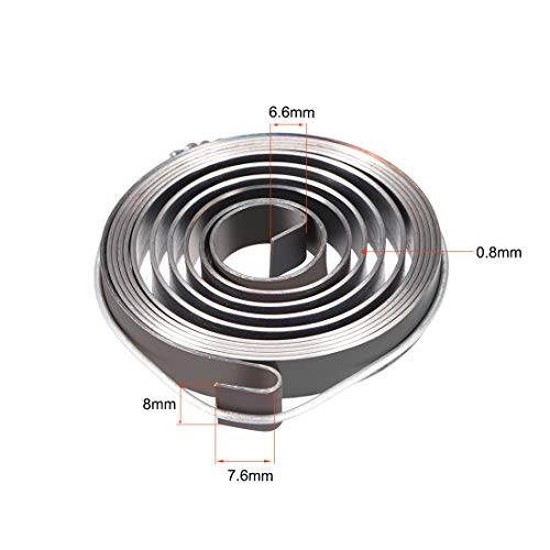 Ressort de rappel pour perceuse uxcell en acier inoxydable de 1540 mm de long - 5