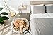 BarksBar Snuggly Sleeper Medium Gray Diamond Orthopedic Dog Bed with Solid Orthopedic Foam, Soft Cotton Bolster, and Ultra Soft Plush Sleeping Space - 32 x 22 Inches