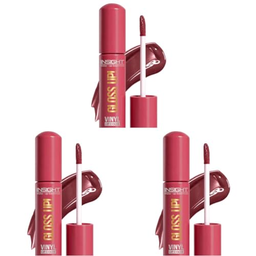 Image of INSIGHT Gloss Up Lip Color - Sable Sunset | High-Gloss Finish | Rich Pigmentation | Lightweight, Long-Lasting Formula | All-Day Comfortable Wear (4g) (Pack of 3)