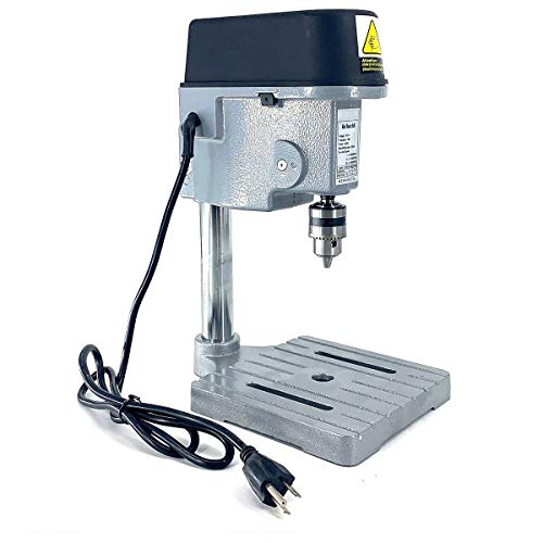 EWANYO 3-Speed Benchtop Drill Press, Electric Bench Wood Drilling Machine for DIY Creation, Small and Precise Work Like Jewelry Making Woodworking Metal Drilling Machine 110V