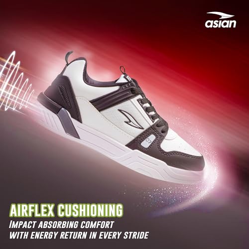 Image of ASIAN Men CHICAGO-01 Stylish Casual Mid Top Sneakers and Trendy Shoes with Laces for Men & Boys | Perfect for Wearing to Outings, and Comfortable All-Day Use, Stylish and Durable