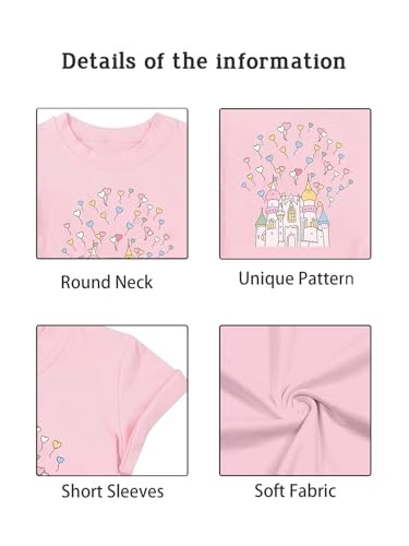 Image of Magical Shirt for Girls Magic Kingdom Graphic Tshirt | Cute Family Vacation Kids Short Sleeve Tops