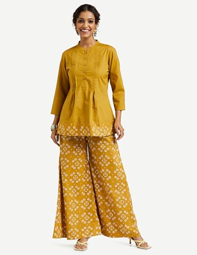 Image of Amazon Brand - Myx Women Loose Mid Rise Palazzo (Available in Plus Sizes)