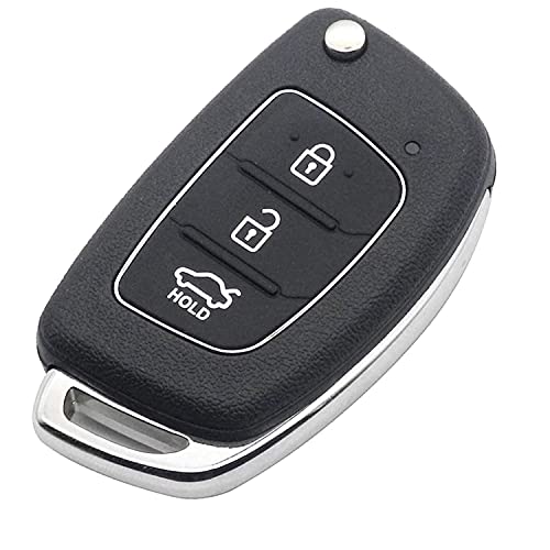 Image of Flymaster Hy.undai Remote Button Key Shell fit for i20, Verna, Xcent, Grand i10 (New) HK-99 (Black) (pack of 1)