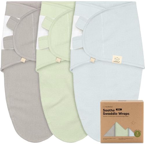 3-Pack Organic Swaddles for Newborns, Baby Sleep Sacks 0-3 Months