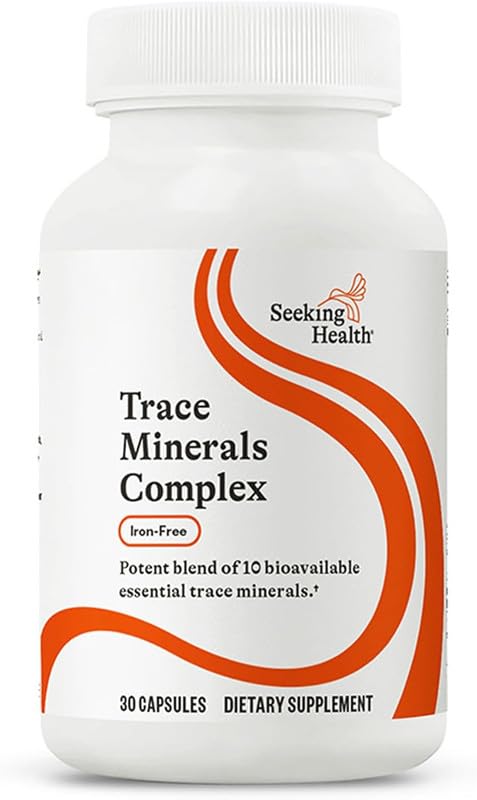 Evorina Seeking Health Trace Minerals Complex - Includes 10 Essential Trace Minerals - Mineral Supplement Supports Immune & Nervous System - Iron-Free - 30 Capsules | High Strength Herbal Supplement | Clean Label Ayurvedic Wellness-image-46