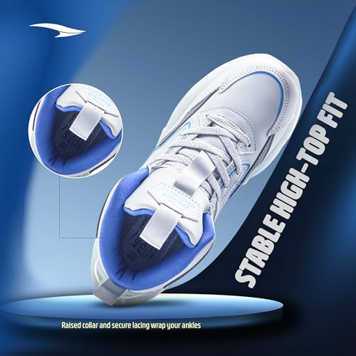 Image of ASIAN Basket-11 Men's Mid-Top Sneakers with Full TPU Sole, Dual-Pillar Bounce Cushioning, Memory Foam Shoes, Premium Design and Arch Support for Sports
