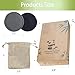 Sopurrrdy Reusable Makeup Removal Pads - 20 Pack with Laundry Bag - Soft Black Reusable Cotton Makeup Remover Pads for Face - Washable Bamboo Cotton Rounds