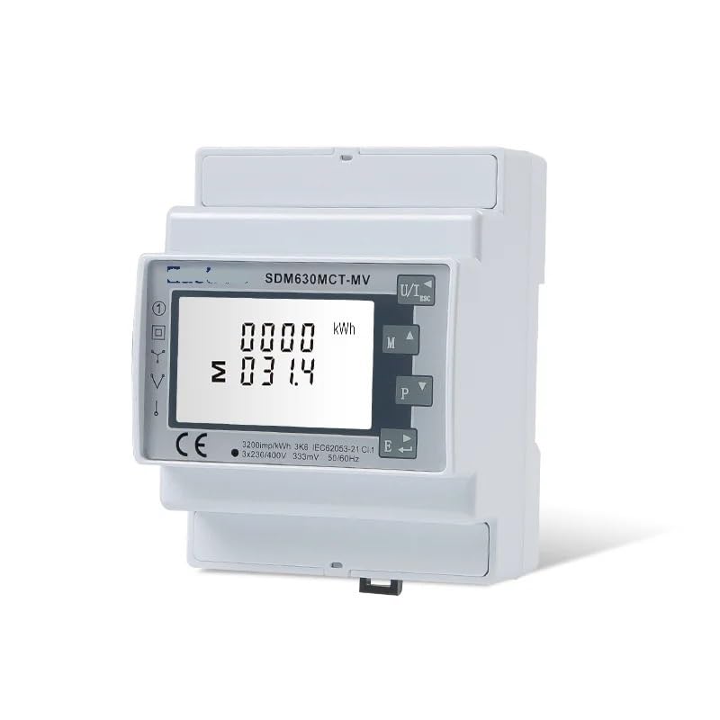 SDM630MCT-MV, 0.333V,333mA, CT Connected, 220V/230V, Multifunction Meter,Three Phase DIN Rail Energy Meter, Power Analyser (DIN-Rail)