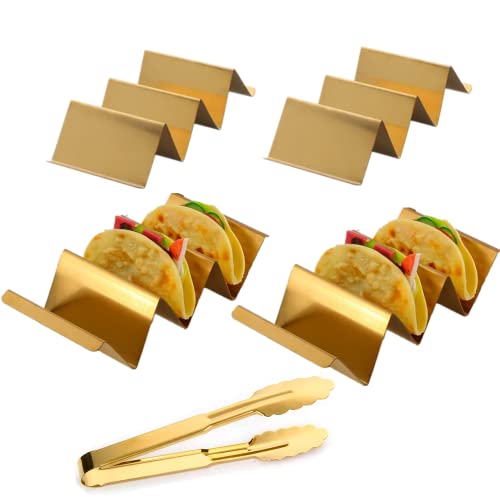 JYJFGSFA 4-teiliges Gold Taco-Halter Set