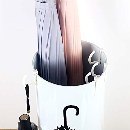 Porte-parapluie métal blanc pour garder votre entrée sèche et propre - 7