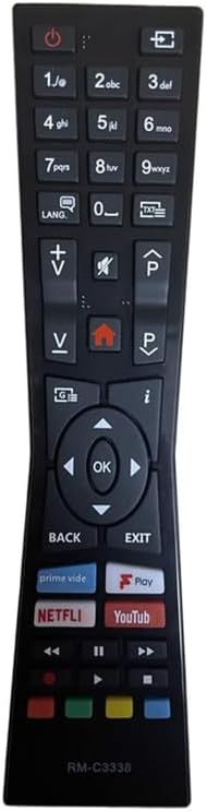 for jvc remote control rm-c3338 for jvc smart tv remote - No Setup Required