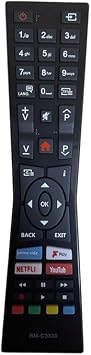 for jvc remote control rm-c3338 for jvc smart tv remote - No Setup Required