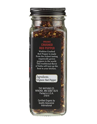 Image of Watkins Gourmet Organic Spice Jar, Crushed Red Pepper, 1.6 Ounce Jar, 3-Pack
