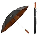 YLINNB Auto Regenschirm für Aston Martin Vantage/DB12/DBX/Vanquish/Valhalla/Valour, Faltender UV Regenschirm Sonne und Regen Ergonomischem Griff Sun ZubehöR,B Solid Wood Handle