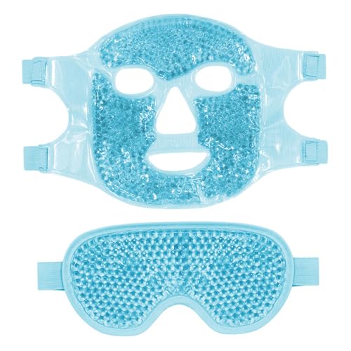 Mascarilla refrescante para ojos reutilizable con frío y calor