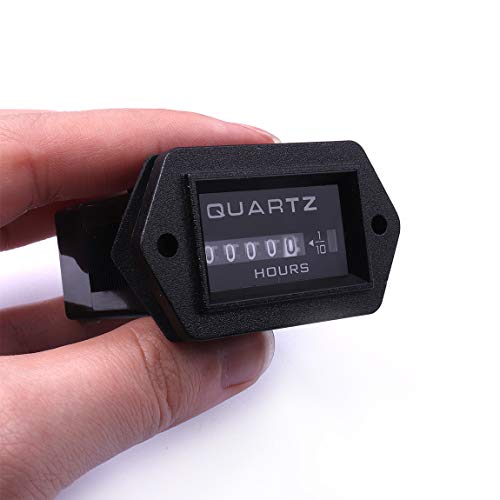 Atoplee Mechanical Hour Meter 12V To 36V Truck Tractor Diesel Outboard Engine Hour Meter Rectangular #TOP1