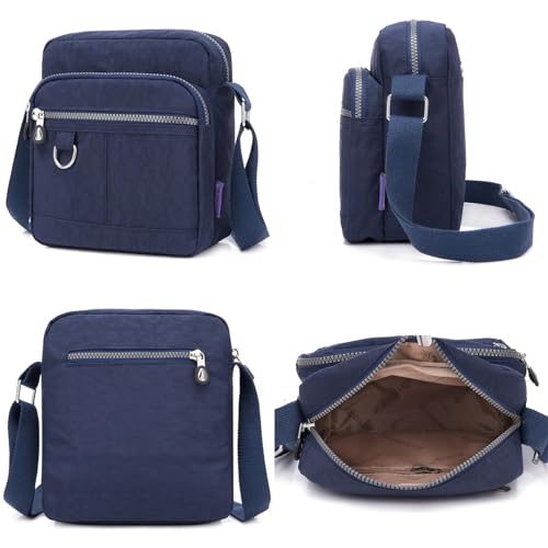 Waterproof Nylon Small Womens Crossbody Bag Purse with Adjustable Shoulder Strap Mulit-Pockets3