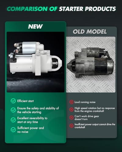 Image of SCITOO Motor Starter for 50-806964A4 Starters Fit for Mercruiser for 350 Mag Alpha Bravo MPI - (350CID 5.7L V8) 1998-2012, for Mercruiser for 350 MAG MPI HORIZON ALPHA-BRAVO 2001-2012