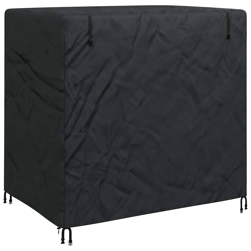Knerpwd 600D Oxford Fabric Outdoor Swing Cover 175 X 125 X 180 Cm, Rectangular Swing Cover For Garden Terrace, Black Snap Closure Design