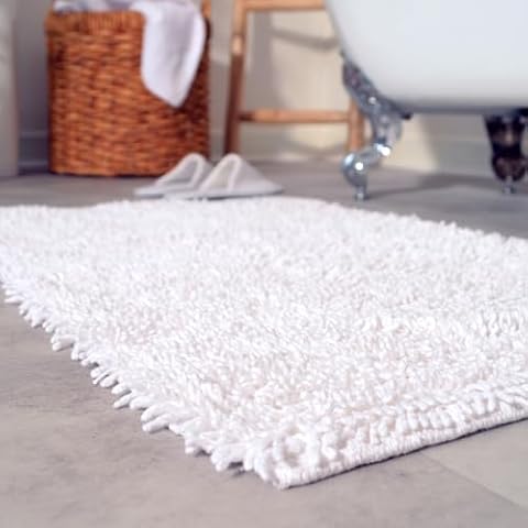 Urbify Large Cotton Bath Mat - Soft and Absorbent Cover