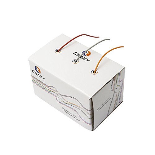 CBAZY Hook up Wire (Stranded Wire) 18 Gauge Flexible Silicone Wire 18AWG 15M (49 Feet) Electrical Wire Grey+Brown+Orange