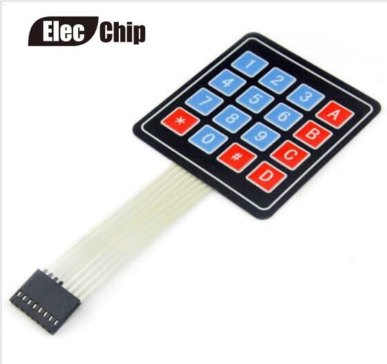 5PCS 16 Key 4 x 4 Membrane Switch Keypad 4x4 4 * 4 Matrix Array Matrix Keyboard