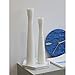AETVRNI Flower Vase 16.5'' Tall White Ceramic Vase,Pampas Grass Vases,Modern Home Decorations,Handmade Brushed Skinny Floor Vases for Decor Living Room,Table,Fire Mantel,Entryway,White 40cm