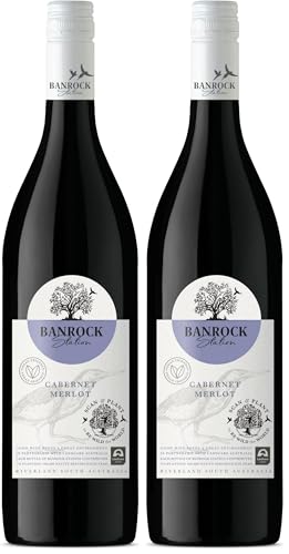 Banrock Station Cabernet Merlot Red Wine 1 Litre (Pack of 2)