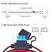 DEDC 3m/10FT Battery Clip On Plug Socket, 12V/24V Cigarette Lighter Adapter Cable with Fuse Holder for Car Battery, Portable Air Compressor, Power Inverter (Cigarette Lighter Adapter Cable Set)