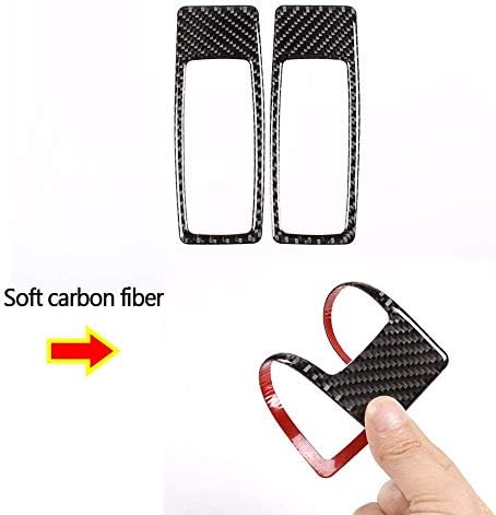 Miniatura 6 de CHEYA - Pegatinas de fibra de carbono suave para lámpara de lectura, para BMW X5 E70 X6 E71 2008-2013 (fila trasera)