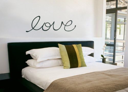 Love Hand Lettered Vinyl Wall Decal Decor - Black