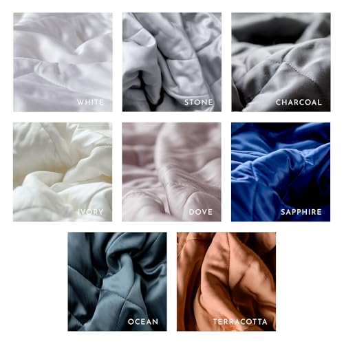Image of LUXOME Lightweight Blanket | 100% Rayon (Viscose) from Bamboo Fabric & Fill | King /Cal King - 98 inchx92 inch | Thermal-Regulating | Ivory