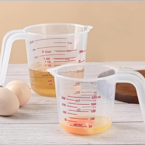 Vaso medidor plástico transparente 500 ml