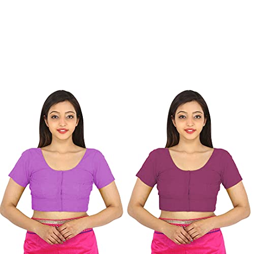 Image of Namita Women's Rubia Cotton Solid Half Sleeve Blouse